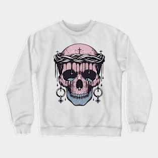 Pastel horror skull Crewneck Sweatshirt